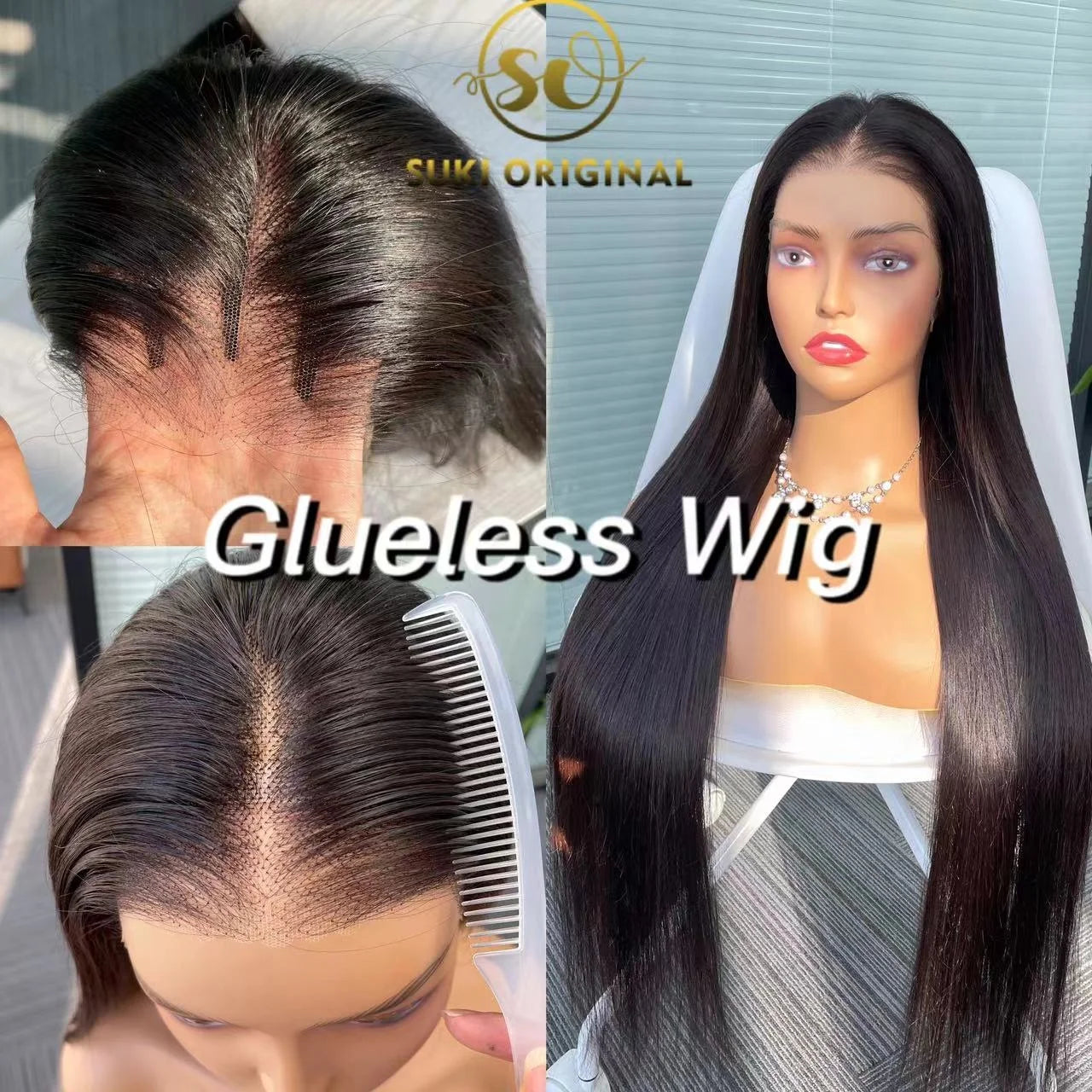 Glueless Wigs Raw Human Hair for Black Women Wear and Go Bleach Knots HD Lace Front Wig Glueless Full Hd Lace Wigs