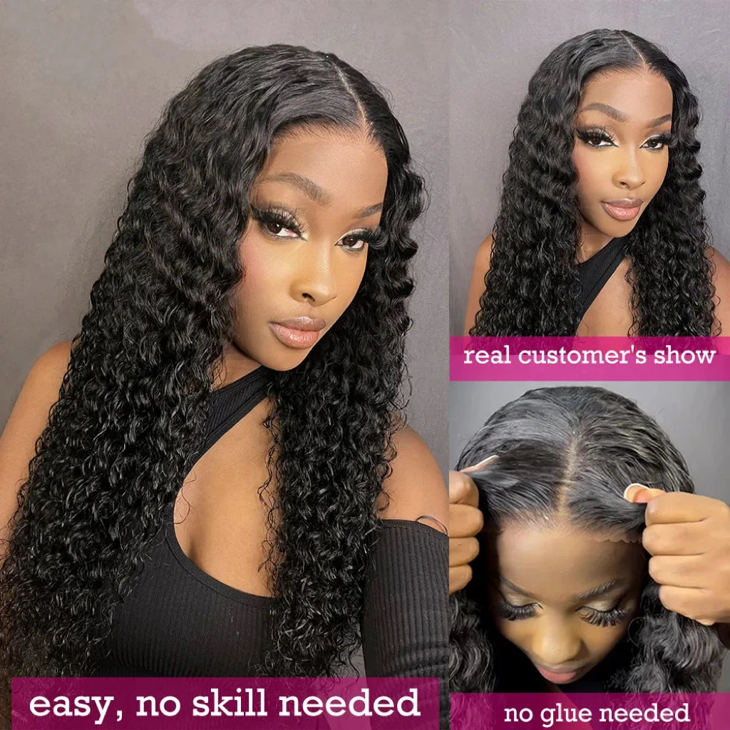 Glueless Wigs Raw Human Hair for Black Women Wear and Go Bleach Knots HD Lace Front Wig Glueless Full Hd Lace Wigs