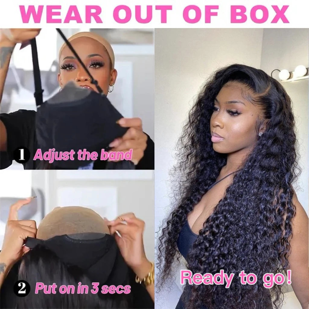 Glueless Wigs Raw Human Hair for Black Women Wear and Go Bleach Knots HD Lace Front Wig Glueless Full Hd Lace Wigs