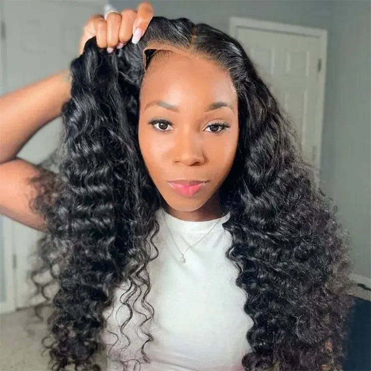 Glueless Wigs Raw Human Hair for Black Women Wear and Go Bleach Knots HD Lace Front Wig Glueless Full Hd Lace Wigs