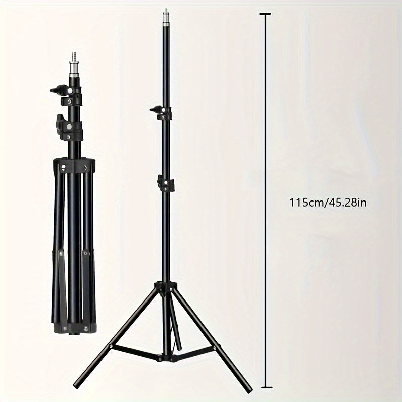 10 Inches LED Selfie Ring Light Kit - Photo & Video Kits with Flexible Tripod Stand, Phone Holder, and Adjustable Brightness for Perfect Portraits and Vlogging